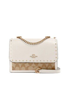 Coach Klare Crossbody in Signature Canvas with Rivets 90400 Light Khaki